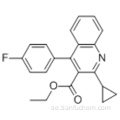 3-kinolinkarboxylsyra, 2-cyklopropyl-4- (4-fluorofenyl) -etylester CAS 148516-11-4
